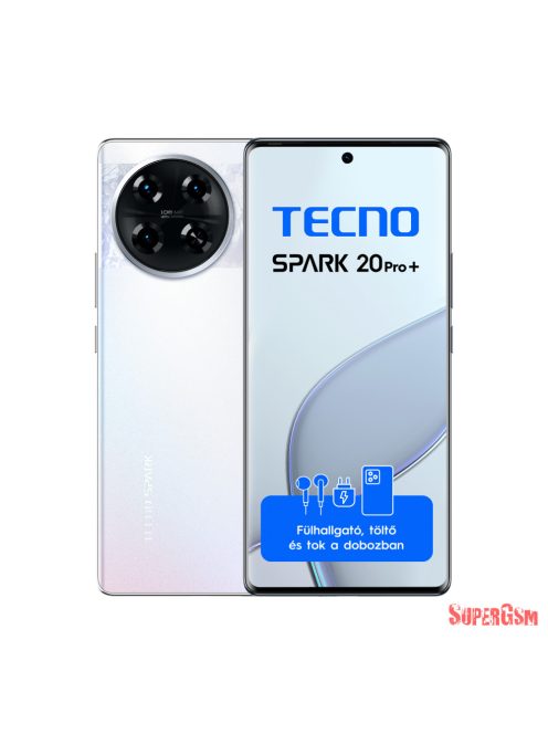 Tecno Spark 20 Pro+ Lunar Frost 8+256 GB mobiltelefon