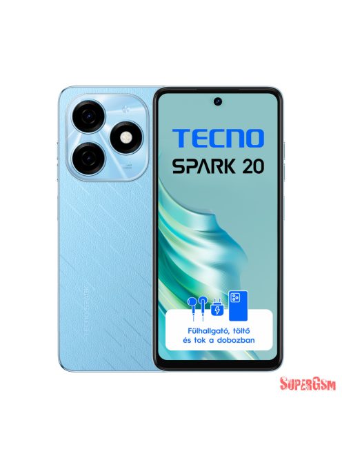 Tecno Spark 20 Magic Skin Blue 8+256 GB mobiltelefon