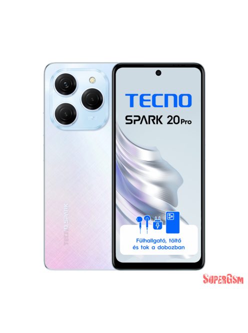 Tecno Spark 20 Pro Frosty Ivory 8+256 GB mobiltelefon