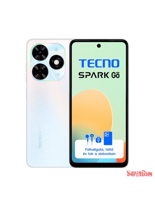 Tecno Spark Go 2024 Mystery White 3+64 GB mobiltelefon