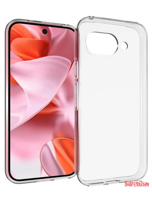 Google Pixel 9a vékony szilikon hátlap, Átlátszó