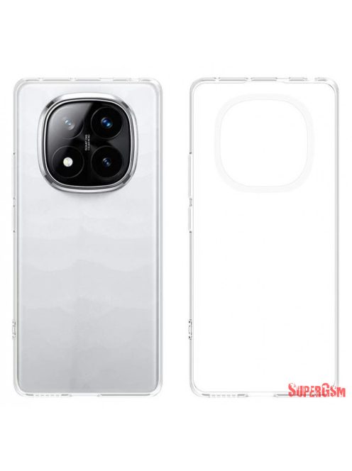 Xiaomi Redmi Note 14 Pro 4G szilikon hátlap, Átlátszó
