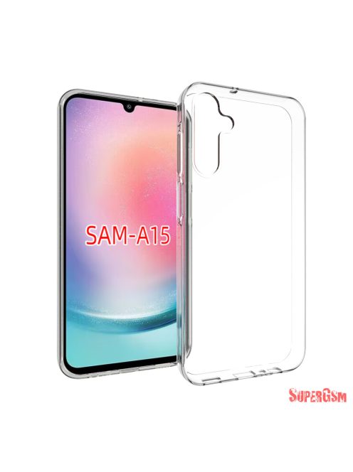 Samsung A15 4G/5G szilikon hátlap,Átlátszó