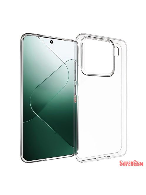 Xiaomi 15 5G vékony szilikon hátlap, Átlátszó