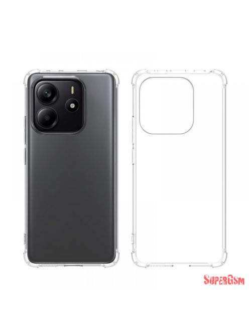 Xiaomi Redmi Note 14 5G vékony szilikon hátlap,Átlátszó