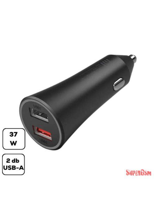 Xiaomi Mi Dual-Port 37W autós töltő, USB