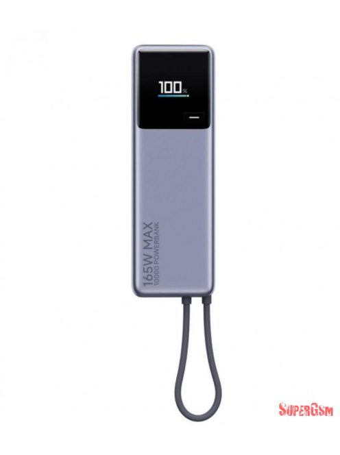 Xiaomi PowerBank 165 W 10000mAh  usb-c kábel szürke BHR9361