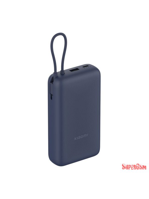 Xiaomi Power Bank 20000mAh beépített usb-c kábel kék BHR8975