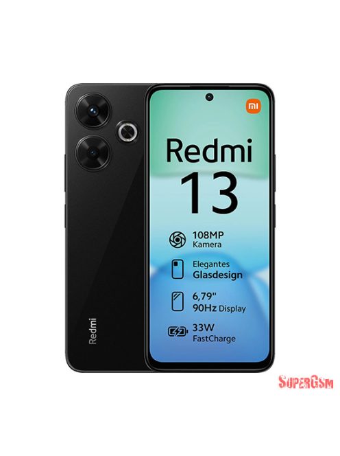 Xiaomi Redmi 13 4G Dual Sim 8GB RAM 256GB - Fekete