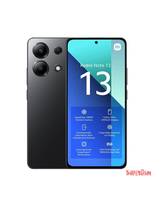 Xiaomi Redmi Note 13 4G Dual Sim 8GB RAM 256GB - Fekete