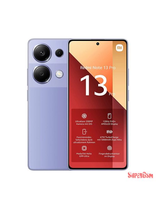 Xiaomi Redmi Note 13 Pro 4G Dual Sim 8GB RAM 256GB - Lila